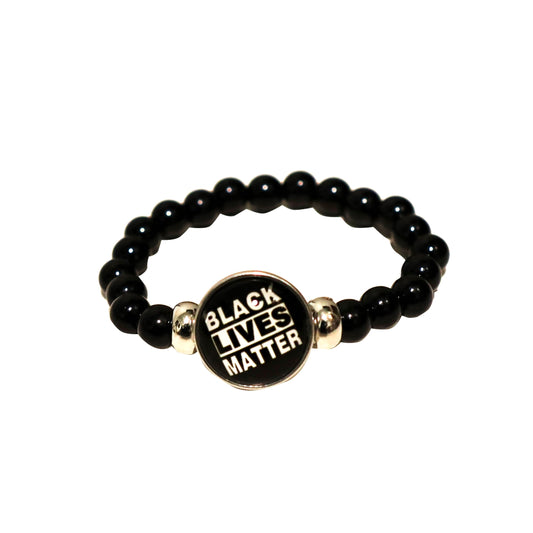 Small Black Lives Matter Bead Bracelet