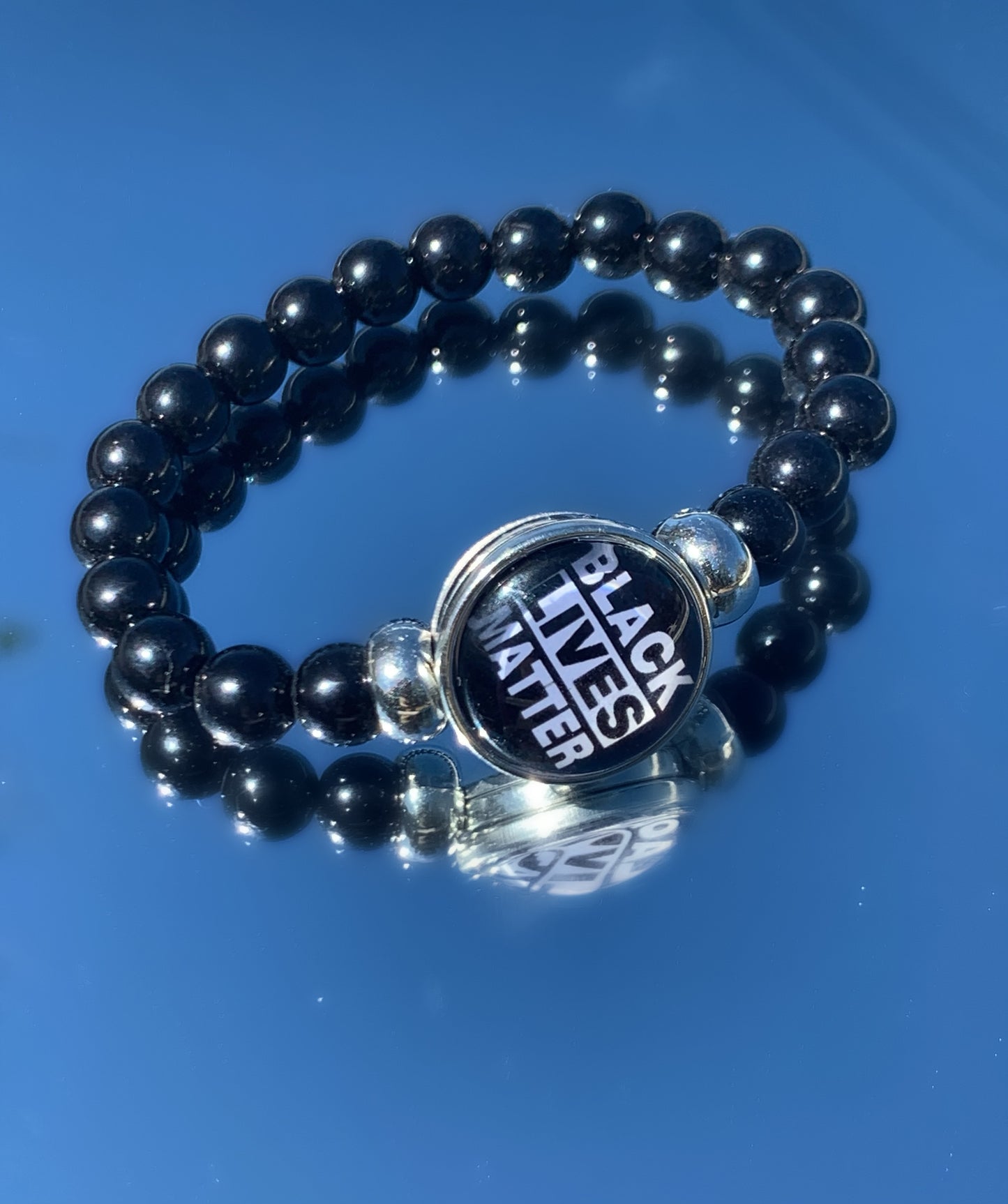 Small Black Lives Matter Bead Bracelet