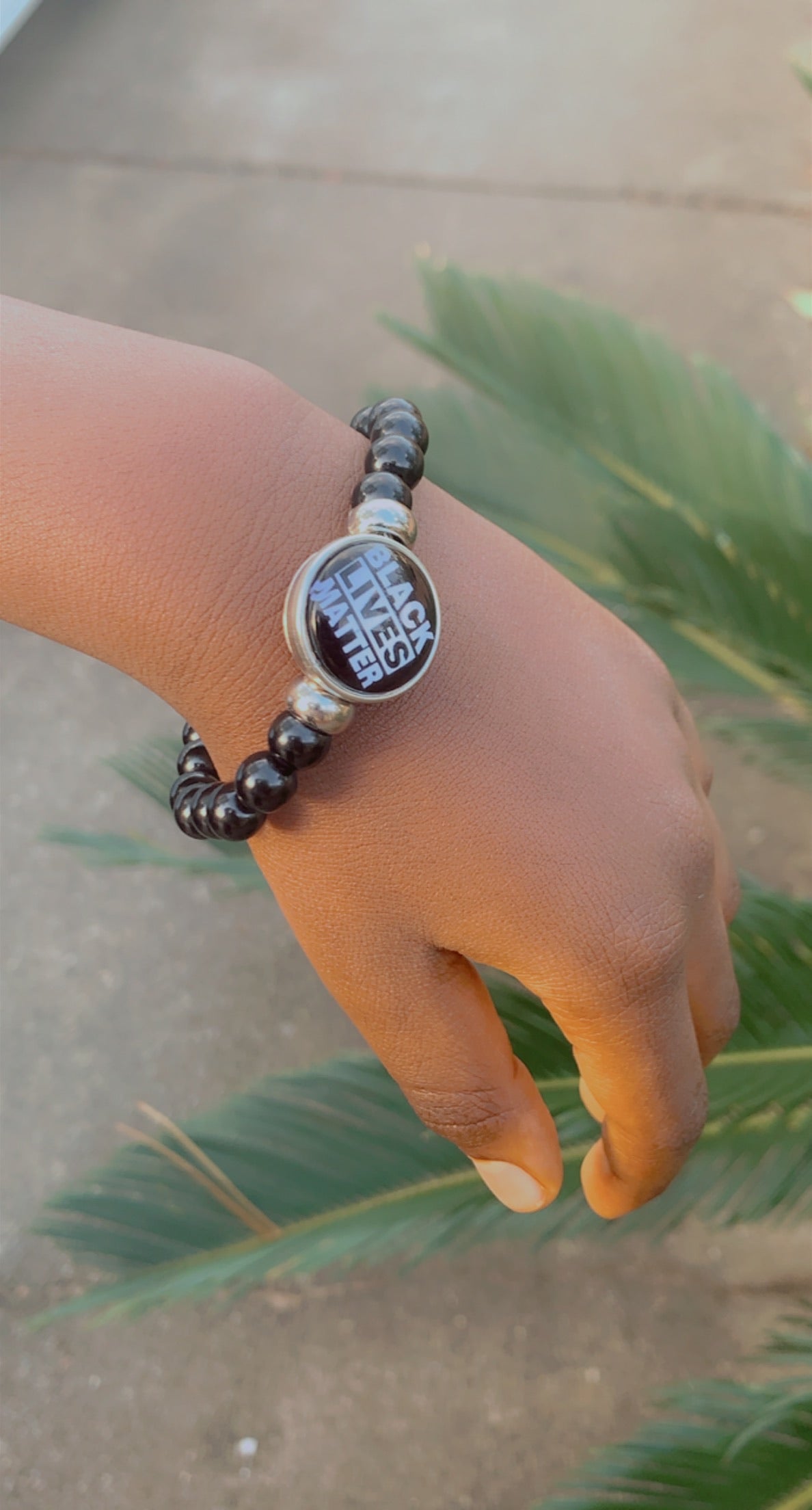 Small Black Lives Matter Bead Bracelet